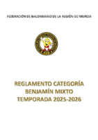 REGLAMENTO BENJAMIN TEMPORADA 2025 2026
