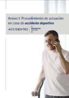 NUEVA MUTUA SANITARIA – PROCEDIMIENTO DE ACTUACION EN CASO DE ACCIDENTE DEPORTIVO