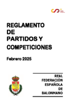 REGLAMENTO DE PARTIDOS Y COMPETICIONES FEBRERO 2025
